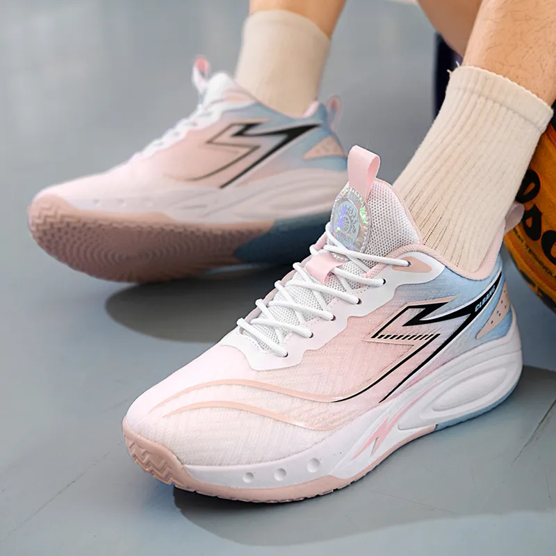 MUSNODO Shock Absorbers Slip Resistant Breathable Low Top Basketball Shoes Unisex-20