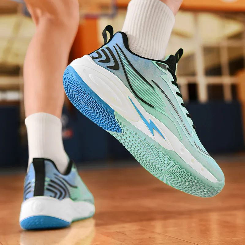 MUSNODO Shock Absorbers With Slip Resistant And Abrasion Resistant Properties Low Top Basketball Shoes Unisex-6