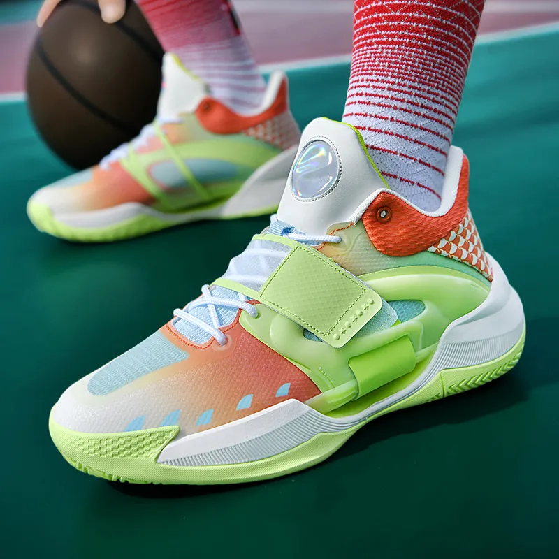 MUSNODO Rebound Reflective With High Visibility High Top Basketball Shoes Unisex-11