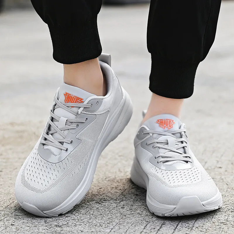 MUSNODO Shock Absorbers Slip Resistant Breathable Low Top Casual Running Shoes Unisex-21