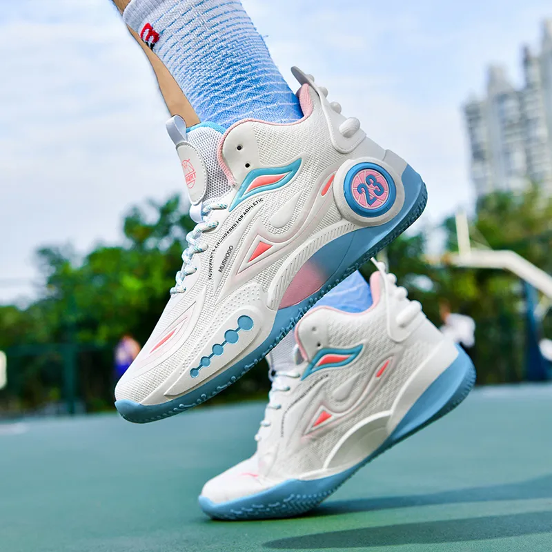 MUSNODO Cushioning, Slip Resistant, Abrasion Resistant, Breathable, Coverage, Rebound Mid Top Basketball Shoes Unisex-14