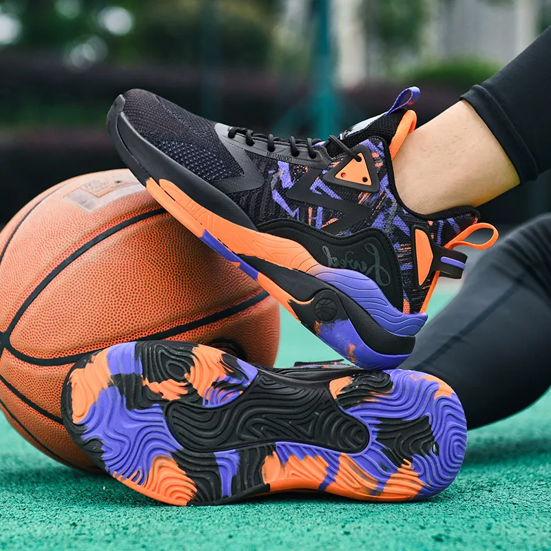 MUSNODO Cushioning, Slip Resistant, Abrasion Resistant, Breathable, Support, Rebound Mid Top Basketball Shoes Men's-5