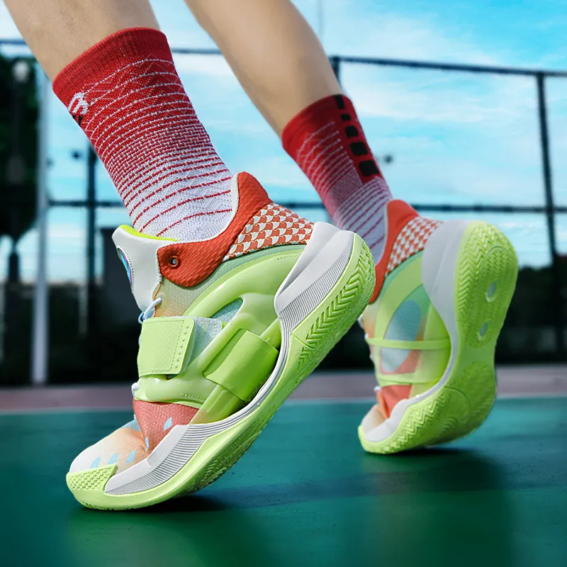 MUSNODO Rebound Reflective With High Visibility High Top Basketball Shoes Unisex-14