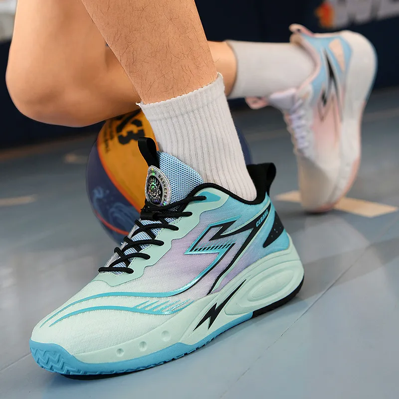 MUSNODO Shock Absorbers Slip Resistant Breathable Low Top Basketball Shoes Unisex-31
