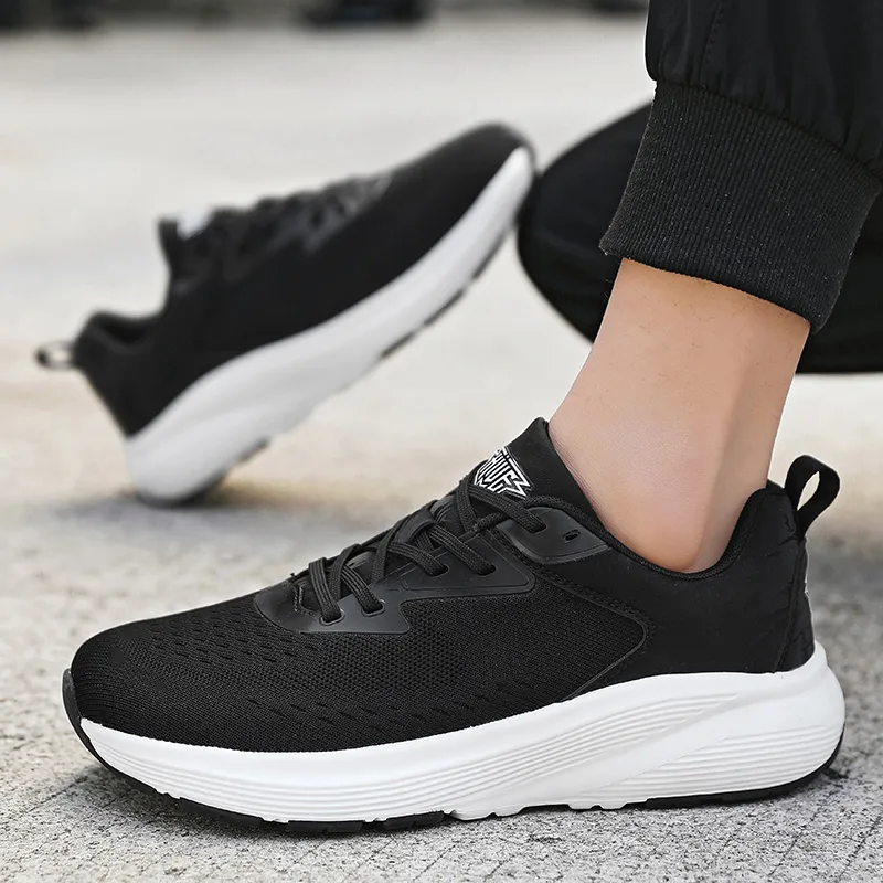 MUSNODO Shock Absorbers Slip Resistant Breathable Low Top Casual Running Shoes Unisex-5