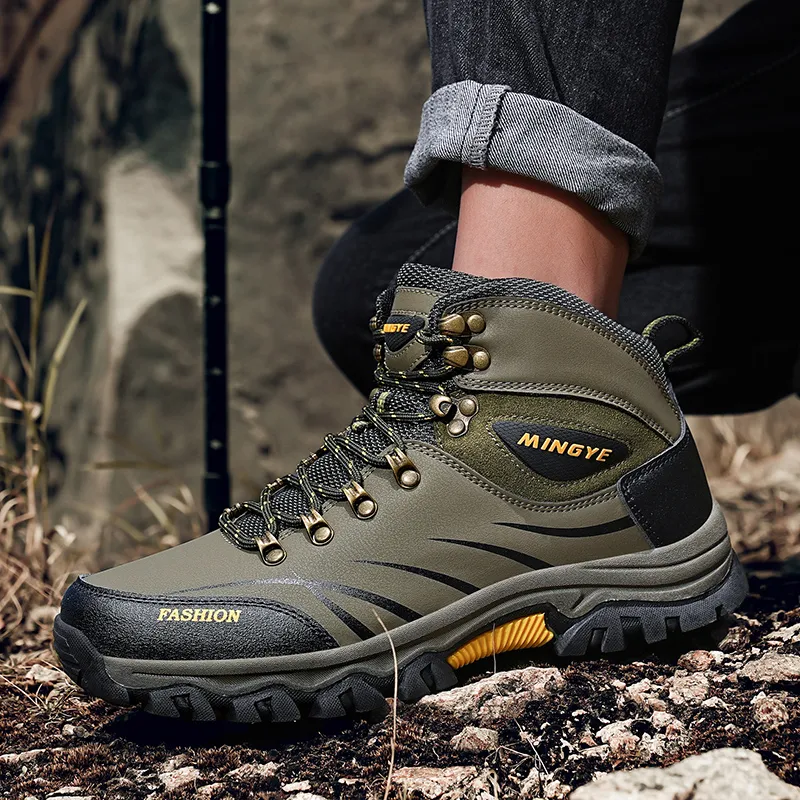 MUSNODO Thermal Cushioning Slip Resistant Short Snow Boots Men's-19