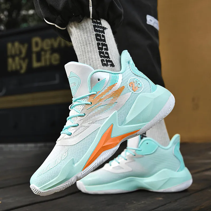 MUSNODO Breathable Coverage Support Mid Top Basketball Shoes Unisex-24