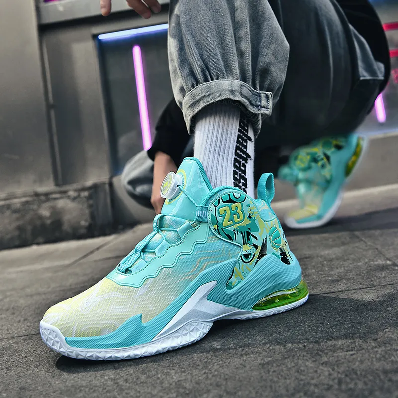 MUSNODO Cushioning, Slip Resistant, Abrasion Resistant, Breathable, Coverage, Rebound Mid Top Basketball Shoes Unisex-10