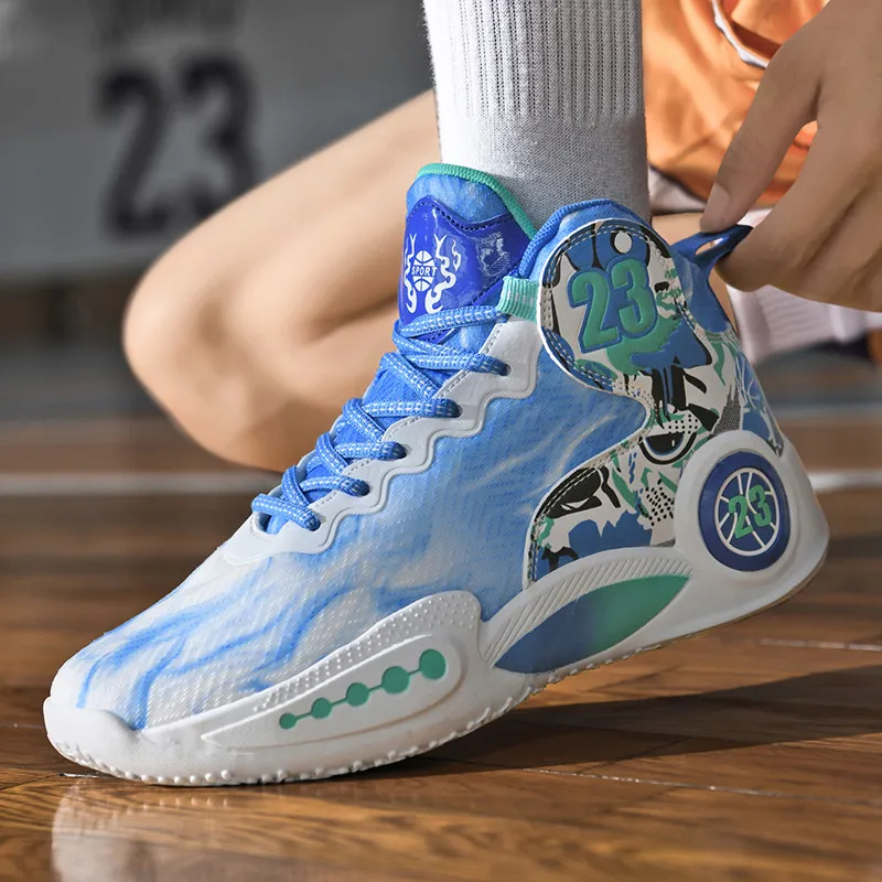 MUSNODO Shock Absorbers With Slip Resistant And Abrasion Resistant Properties High Top Basketball Shoes Unisex-31
