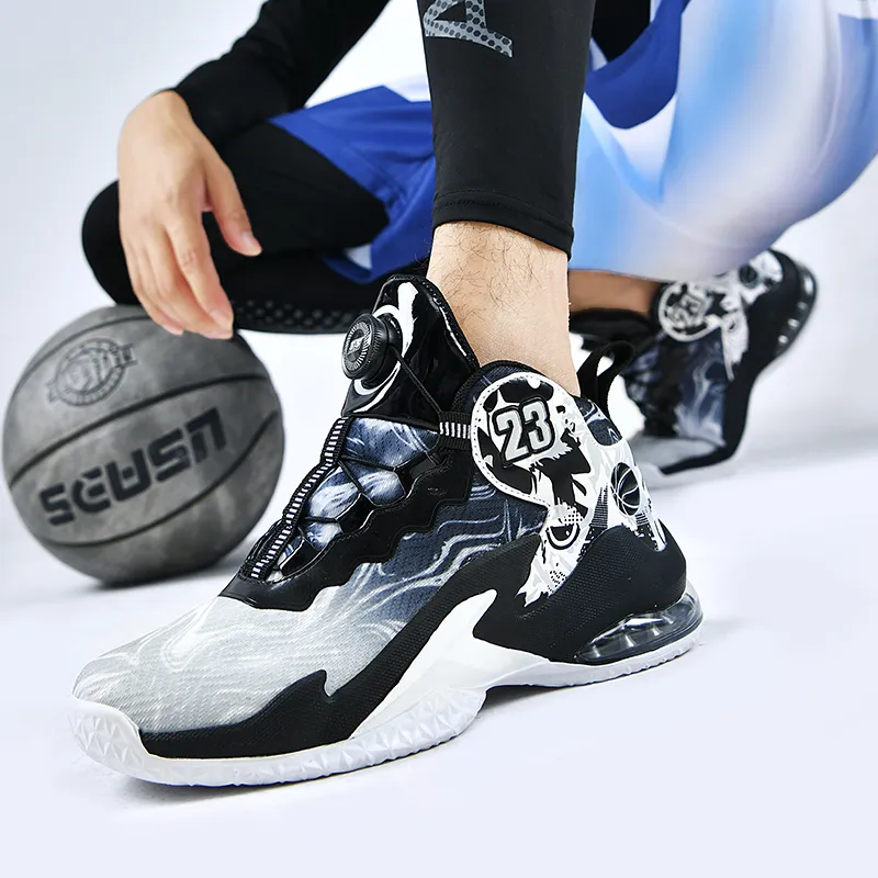 MUSNODO Cushioning, Slip Resistant, Abrasion Resistant, Breathable, Coverage, Rebound Mid Top Basketball Shoes Unisex-18