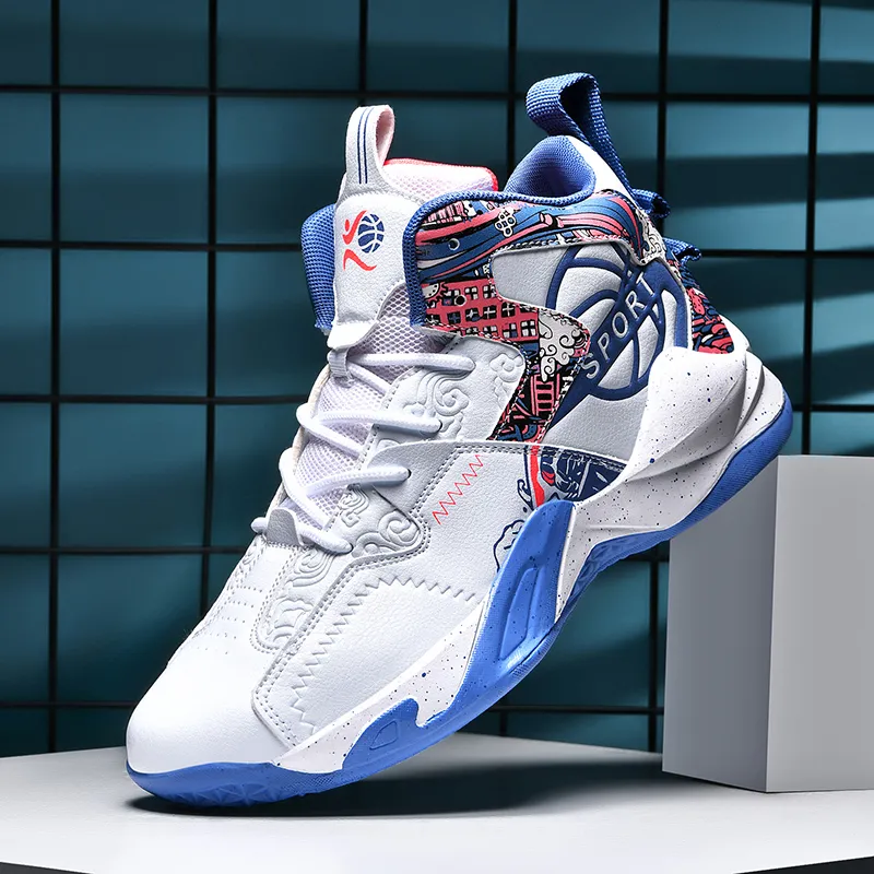 MUSNODO Thermal Cushioning Abrasion Resistant Slip Resistant High Top Basketball Shoes Unisex-3