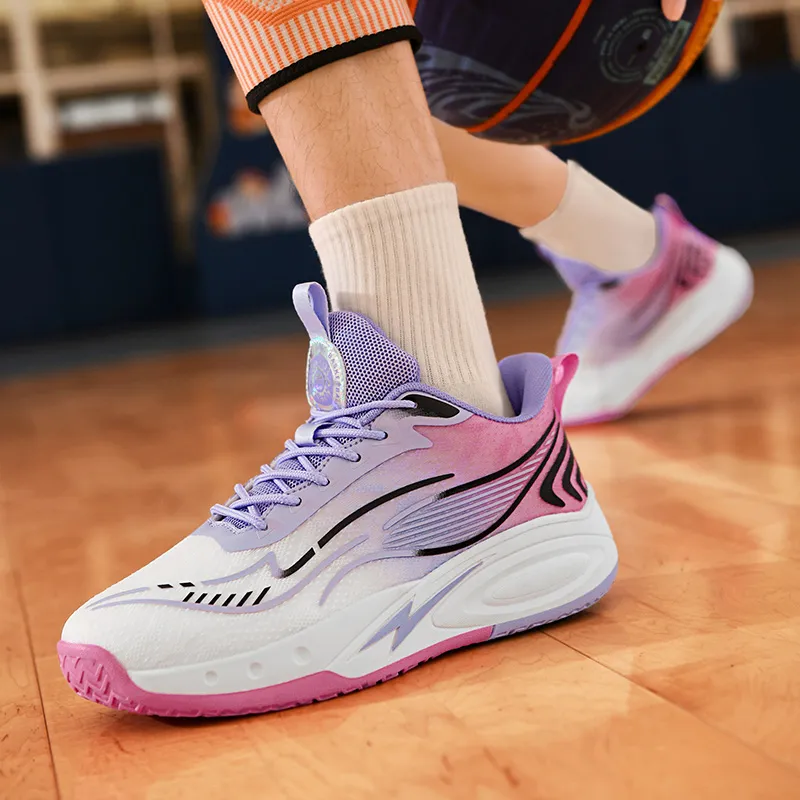 MUSNODO Shock Absorbers With Slip Resistant And Abrasion Resistant Properties Low Top Basketball Shoes Unisex-20