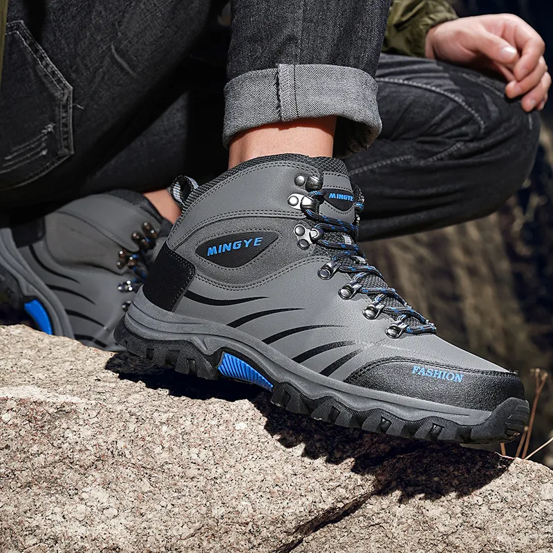 MUSNODO Thermal Cushioning Slip Resistant Short Snow Boots Men's-13