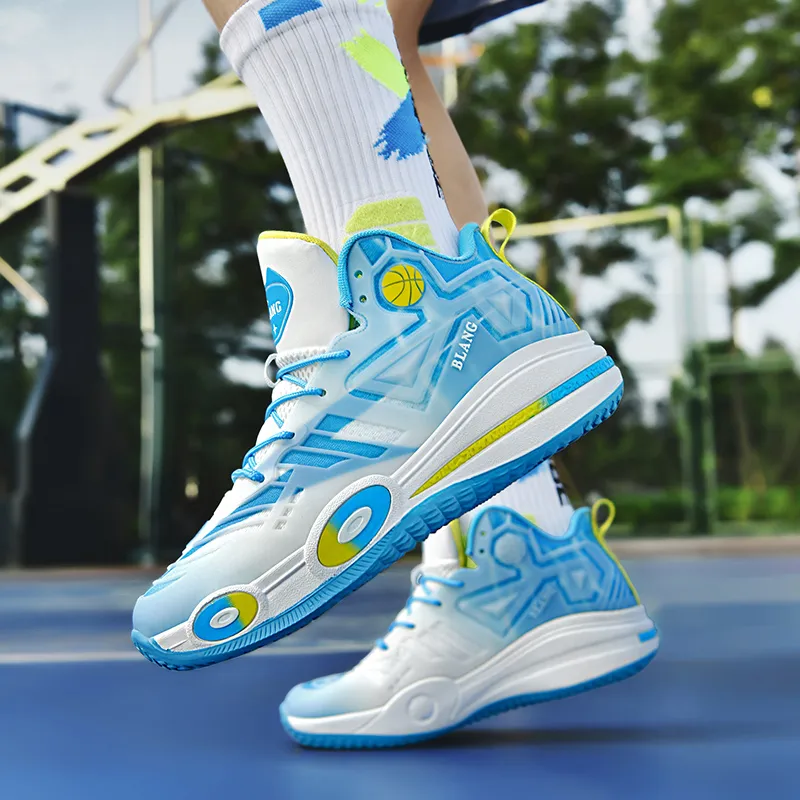 MUSNODO Cushioning, Slip Resistant, And Abrasion Resistant Mid Top Basketball Shoes Unisex-11