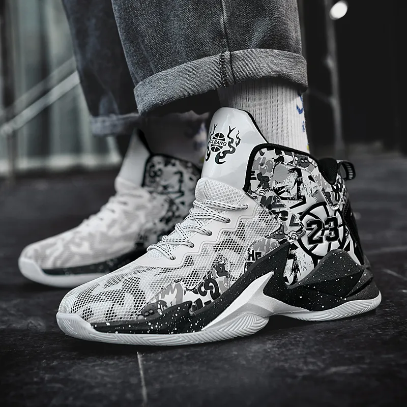 MUSNODO Slip Resistant, Abrasion Resistant, Rebound Resistant High Top Basketball Shoes Unisex-15