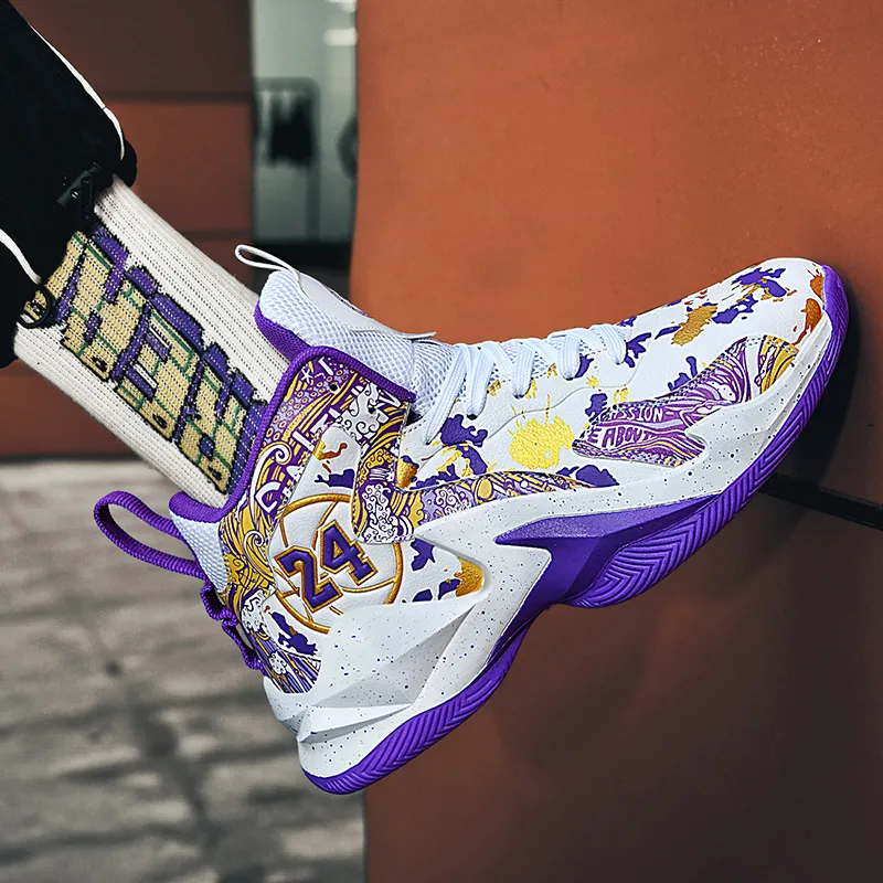 MUSNODO Abrasion Resistant Thermal Rebound High Top Basketball Shoes Unisex-5