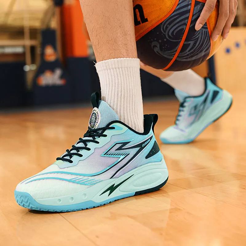 MUSNODO Shock Absorbers Slip Resistant Breathable Low Top Basketball Shoes Unisex-13