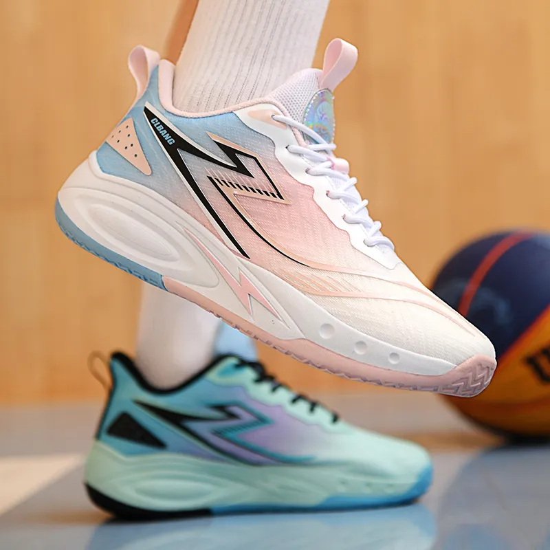 MUSNODO Shock Absorbers Slip Resistant Breathable Low Top Basketball Shoes Unisex-33