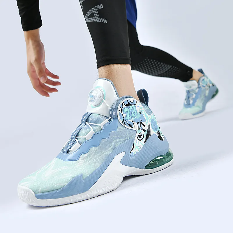 MUSNODO Cushioning, Slip Resistant, Abrasion Resistant, Breathable, Coverage, Rebound Mid Top Basketball Shoes Unisex-6