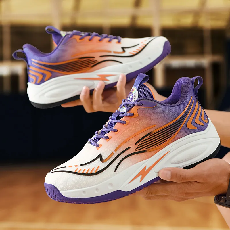 MUSNODO Shock Absorbers With Slip Resistant And Abrasion Resistant Properties Low Top Basketball Shoes Unisex-11