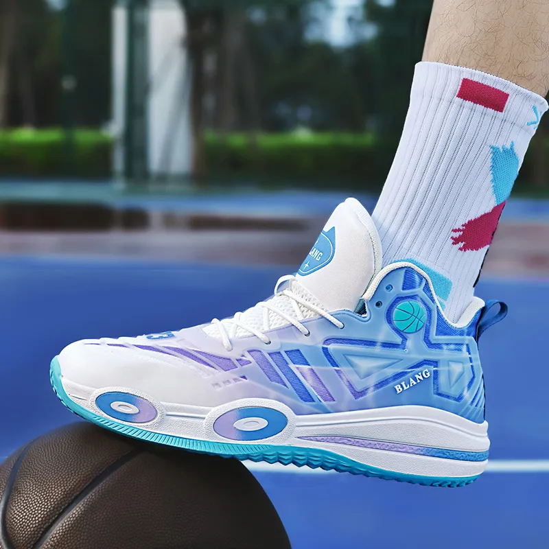 MUSNODO Cushioning, Slip Resistant, And Abrasion Resistant Mid Top Basketball Shoes Unisex-17