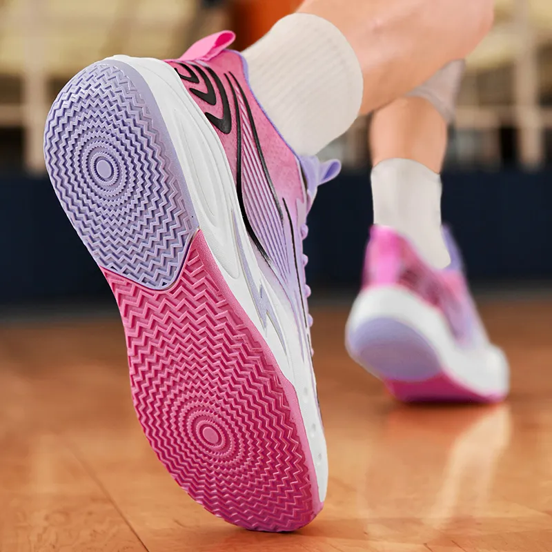 MUSNODO Shock Absorbers With Slip Resistant And Abrasion Resistant Properties Low Top Basketball Shoes Unisex-21
