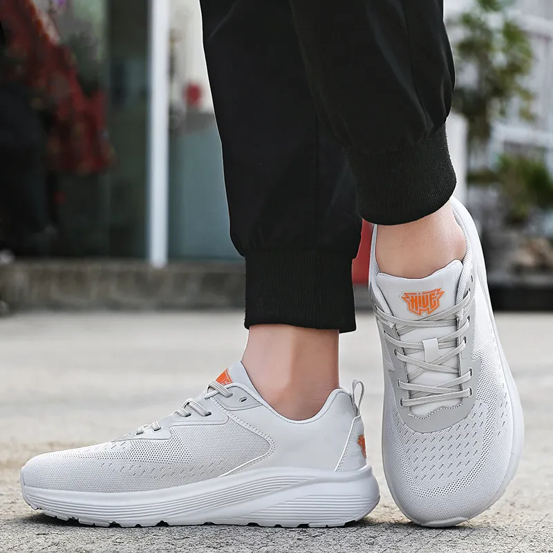 MUSNODO Shock Absorbers Slip Resistant Breathable Low Top Casual Running Shoes Unisex-22