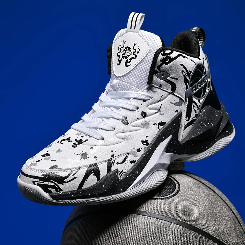MUSNODO Thermal Coverage Rebound Abrasion Resistant High Top Basketball Shoes Unisex-3