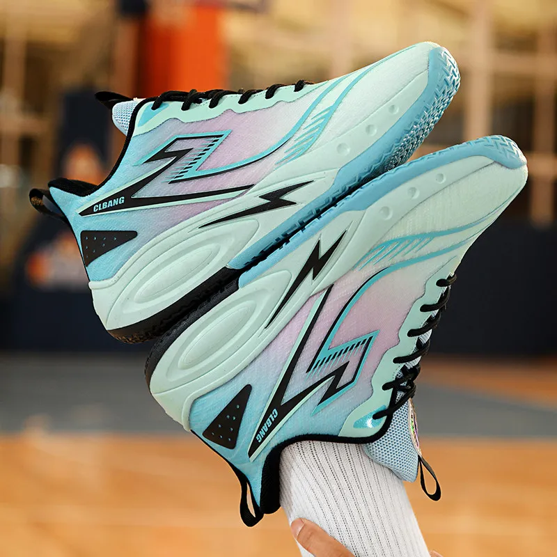 MUSNODO Shock Absorbers Slip Resistant Breathable Low Top Basketball Shoes Unisex-11