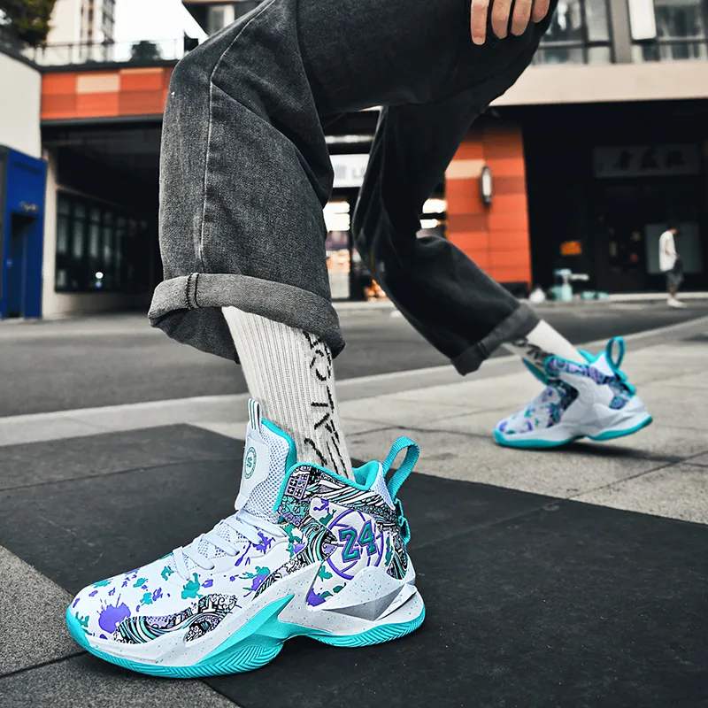 MUSNODO Abrasion Resistant Thermal Rebound High Top Basketball Shoes Unisex-11