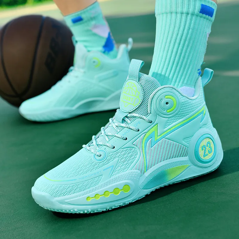 MUSNODO Cushioning, Slip Resistant, Abrasion Resistant, Breathable, Coverage, Rebound High Top Basketball Shoes Unisex-3
