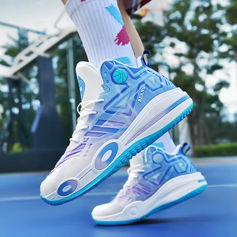 MUSNODO Cushioning, Slip Resistant, And Abrasion Resistant Mid Top Basketball Shoes Unisex-15