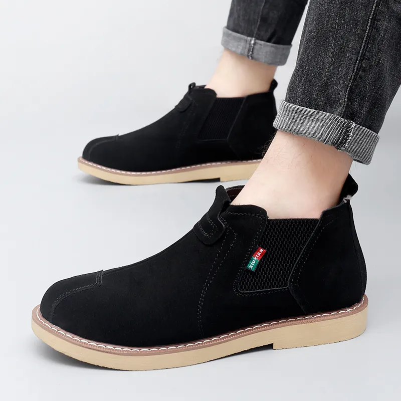 MUSNODO Ankle Length Chelsea Boots Unisex-12
