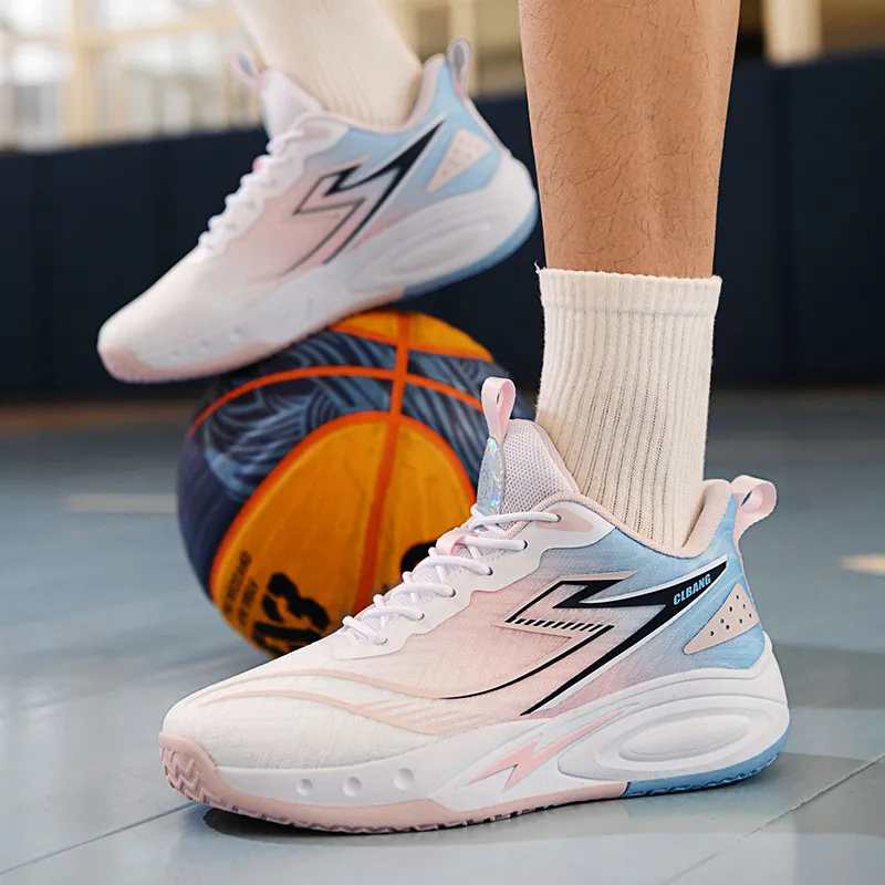 MUSNODO Shock Absorbers Slip Resistant Breathable Low Top Basketball Shoes Unisex-21