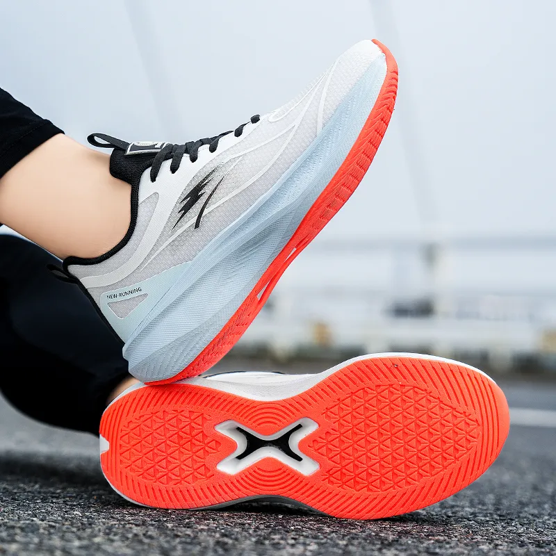 MUSNODO Shock Absorbers With Slip Resistant Features Low Top Casual Running Shoes Men's-12