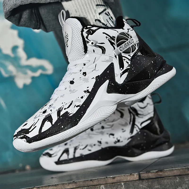MUSNODO Thermal Coverage Rebound Abrasion Resistant High Top Basketball Shoes Unisex-21