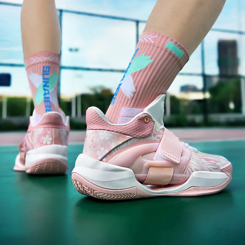 MUSNODO Rebound Reflective With High Visibility High Top Basketball Shoes Unisex-23