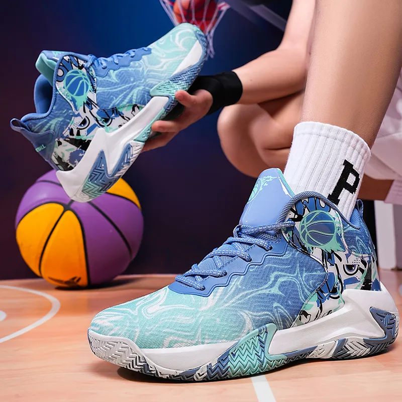 MUSNODO Shock Absorbers Slip Resistant, Abrasion Resistant, Breathable Mid Top Basketball Shoes Men's-19