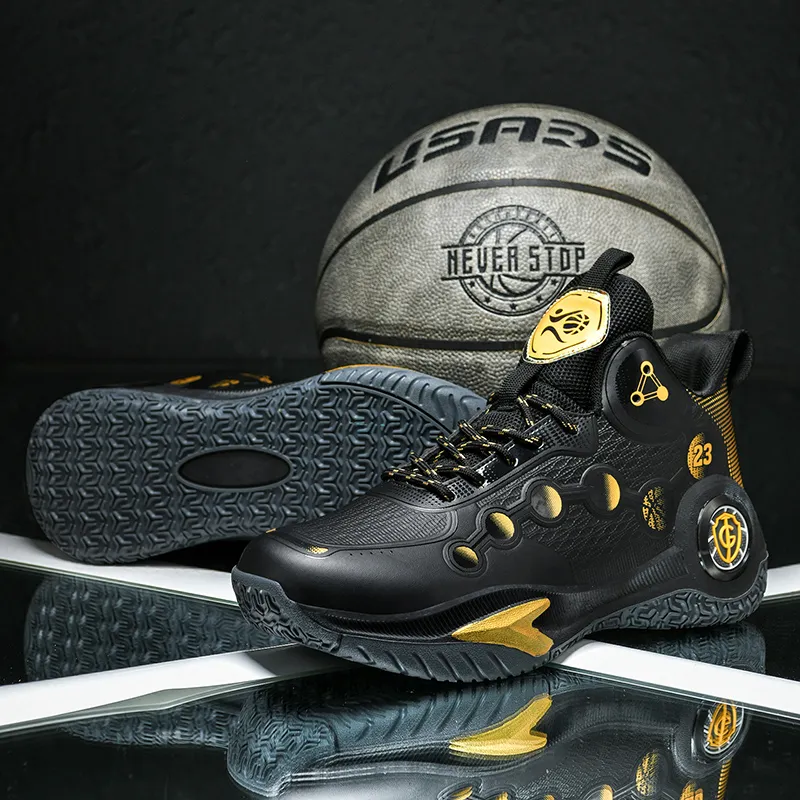 MUSNODO Shock Absorbers With Slip Resistant And Abrasion Resistant Properties Low Top Basketball Shoes Unisex Black-5
