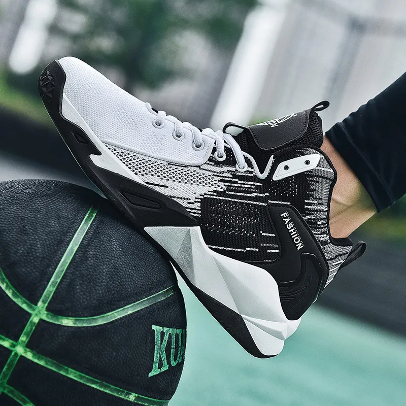 MUSNODO Shock Absorbers With Slip Resistant And Abrasion Resistant Properties High Top Basketball Shoes Unisex-11