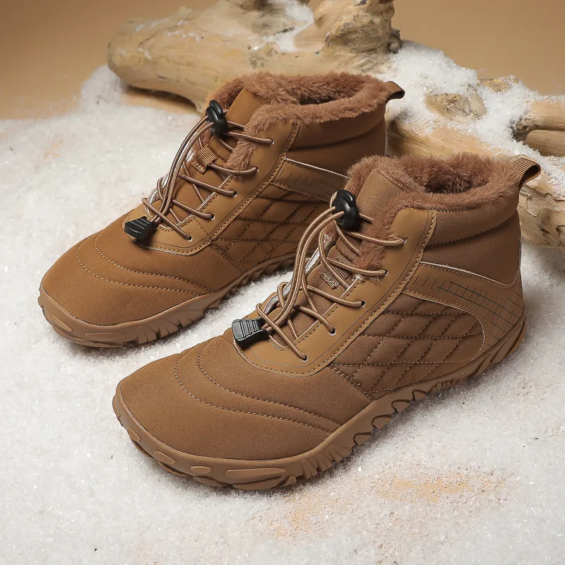 MUSNODO Thermal Waterproof Cushioning Short Snow Boots Men's-17