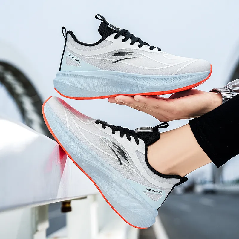 MUSNODO Shock Absorbers With Slip Resistant Features Low Top Casual Running Shoes Men's-8
