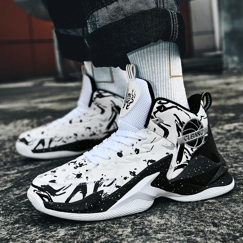 MUSNODO Thermal Coverage Rebound Abrasion Resistant High Top Basketball Shoes Unisex-16