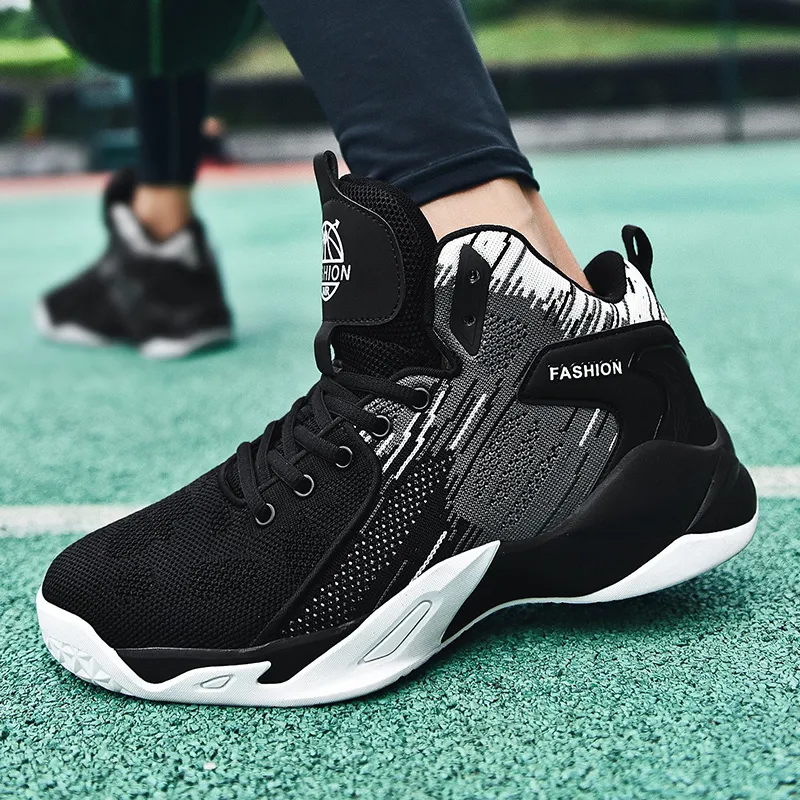 MUSNODO Shock Absorbers With Slip Resistant And Abrasion Resistant Properties High Top Basketball Shoes Unisex-5