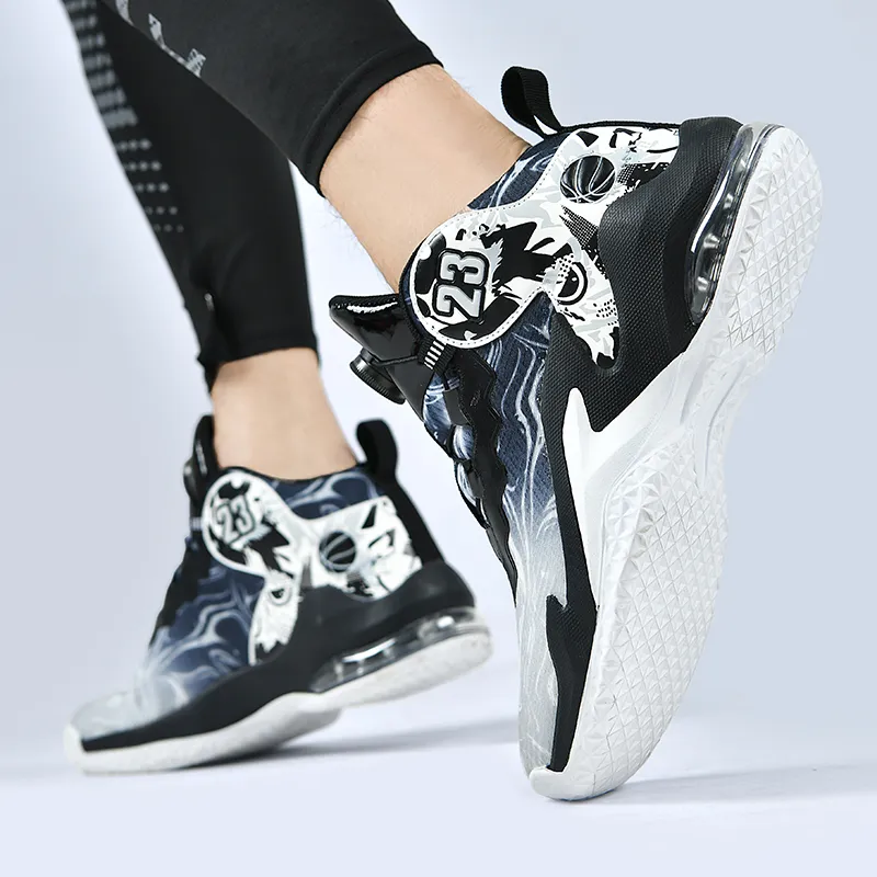 MUSNODO Cushioning, Slip Resistant, Abrasion Resistant, Breathable, Coverage, Rebound Mid Top Basketball Shoes Unisex-17