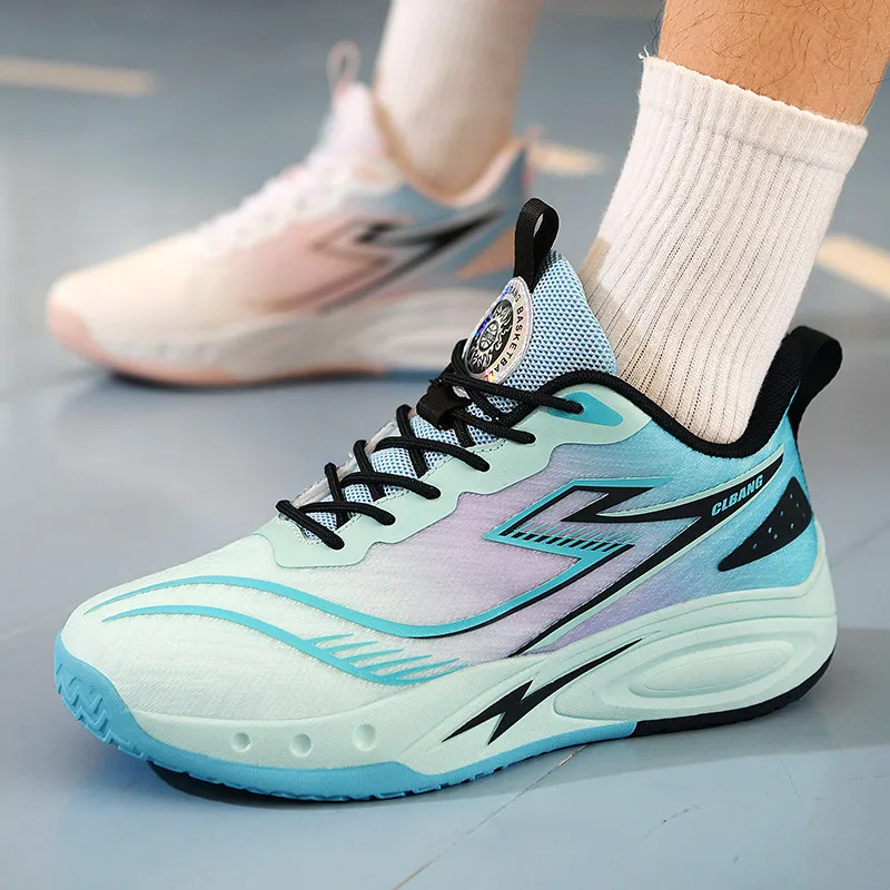 MUSNODO Shock Absorbers Slip Resistant Breathable Low Top Basketball Shoes Unisex-30