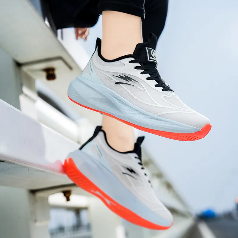 MUSNODO Shock Absorbers With Slip Resistant Features Low Top Casual Running Shoes Men's-9