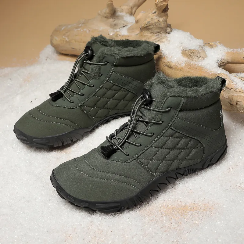 MUSNODO Thermal Waterproof Cushioning Short Snow Boots Men's-23