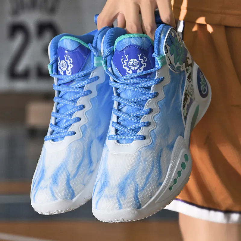 MUSNODO Shock Absorbers With Slip Resistant And Abrasion Resistant Properties High Top Basketball Shoes Unisex-29