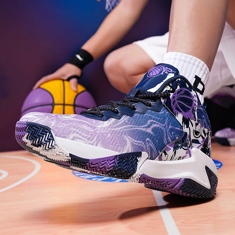 MUSNODO Shock Absorbers Slip Resistant, Abrasion Resistant, Breathable Mid Top Basketball Shoes Men's-14